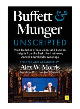 英文原版 Buffett and Munger Unscripted 巴菲特和芒格脱稿 伯克希尔哈撒韦股东大会投资和商业见解 英文版 进口英语原版书籍