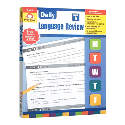 Daily Language Review Grade 6 TE 每日练习系列 英语复习 六年级 完整版 英文原版