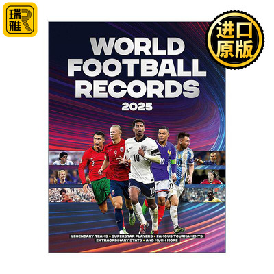 英文原版 World Football Records 2025 世界足球记录 赛事奖项 球员教练的故事 精装 英文版 进口英语原版书籍
