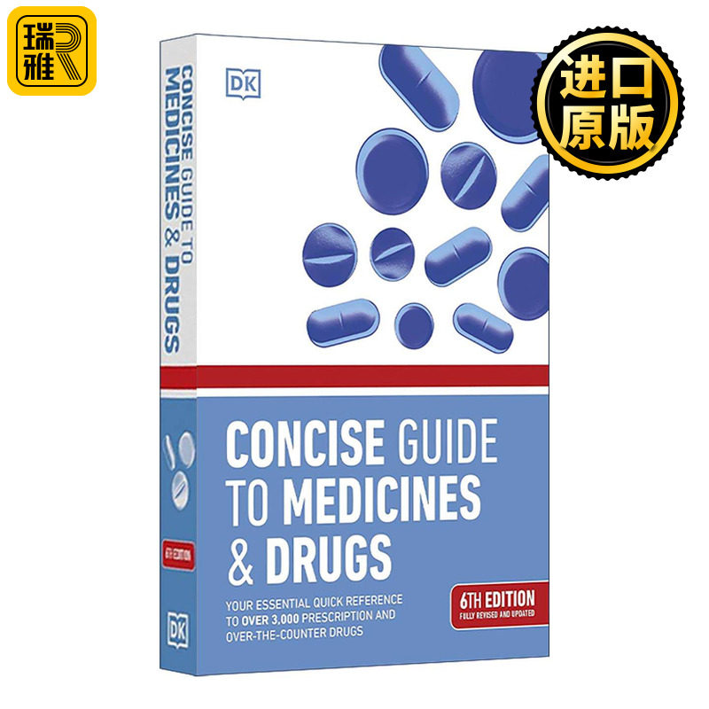 英文原版 Concise Guide to Medicines and Drugs DK医药简明指南 家庭备药指南 英文版 进口英语原版书籍