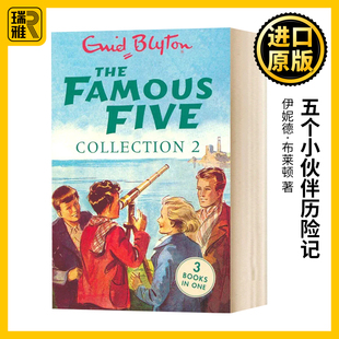 Collection Blyton伊妮德布莱顿 英文原版 Enid 儿童英语章节小说 2疯狂侦探团 Five Famous The 五个小伙伴历险记三合一故事集4