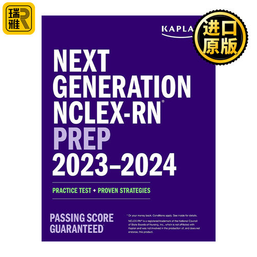Next Generation NCLEX-RN Prep 2023-2024 卡普兰美国注册护士考试备考2023-2024
