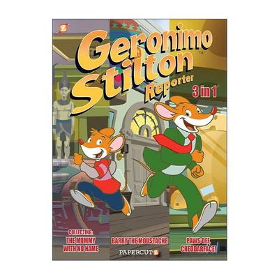 英文原版 Geronimo Stilton Reporter 3 in 1 Vol.2 老鼠记者3合1卷二 精装全彩漫画小说 英文版 进口英语原版书籍