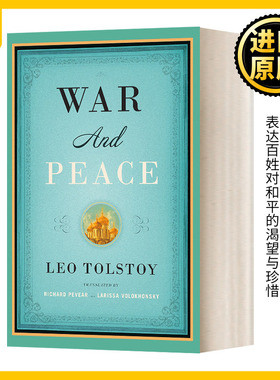战争与和平 英文原版 War And Peace 列夫托尔斯泰 英文版 Tolstoy 纯全英文版正版原著进口英语书籍