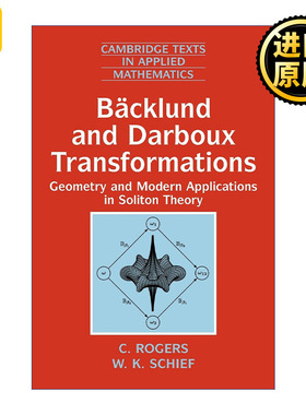 英文原版 Bäcklund and Darboux Transformations Bäcklund变换和Darboux变换 几何与孤立子理论中的应用 剑桥应用数学文本系列