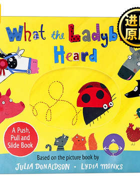 英文原版绘本 What the Ladybird Heard A Push  Pull and Slide Book 小瓢虫听见了什么 机关推拉书 英文版 进口英语原版书籍