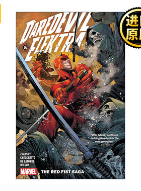 英文原版 Daredevil & Elektra By Chip Zdarsky Vol.1 The Red Fist Saga 超胆侠与艾丽卡 卷一 漫威漫画 夜魔侠进口英语原版书籍
