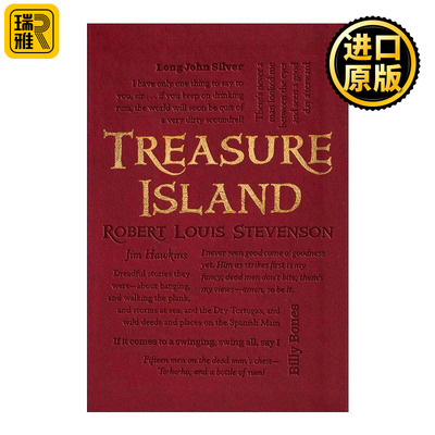 英文原版 Treasure Island 金银岛 第2版 软精装皮质封面词云经典 Word Cloud Classics 英文版 进口英语原版书籍