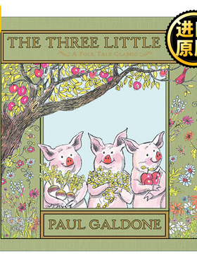 英文原版 The Three Little Pigs Folk Tale ClassicsPaul Galdone