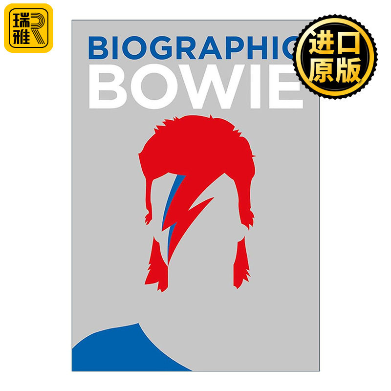 英文原版 Biographic Bowie 大卫·鲍伊 英国摇滚歌手 信息图表式精装名人传记 英文版 进口英语原版书籍