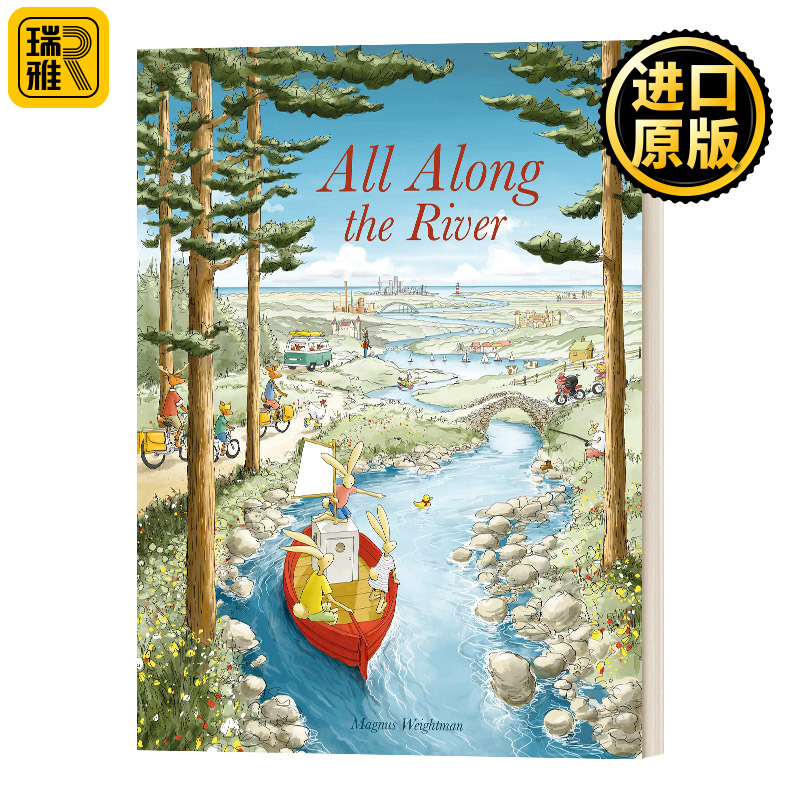 All Along the River 在河边 寻找黄色小鸭 Magnus Weightman 精装绘本 英文原版