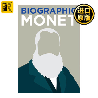 英文原版 Biographic Monet 莫奈 印象派画家 信息图表式精装名人传记 英文版 进口英语原版书籍