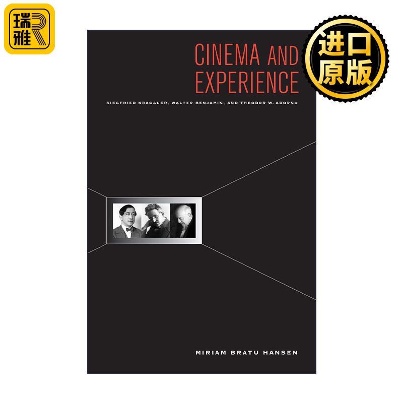 Cinema and Experience 电影与经验 克拉考尔 本雅明 阿多诺 Miriam Hansen