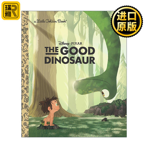英文原版 The Good Dinosaur Little Golden Book Disney Pixar The Good Dinosaur 恐龙当家 迪士尼 兰登书屋精装小金书 同名电影