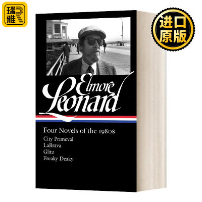 精装 Elmore LeonardFour Novels of the s Elmore Leonard英文原版进口书籍