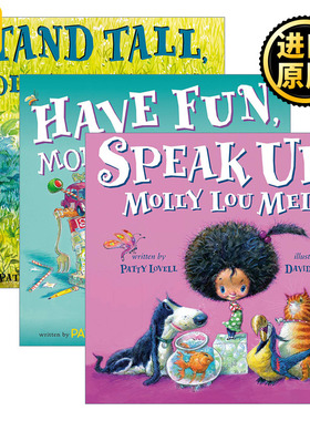 Molly Lou Melon 莫莉露系列3册 5-8岁儿童家庭友谊精装绘本 David Catrow