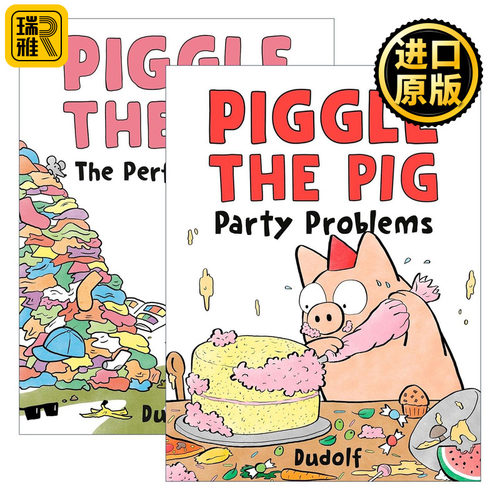 英文原版 Piggle the Pig系列2册 小猪系列 很好的猪圈 派对问题 儿童精装绘本 英文版 进口英语原版书籍