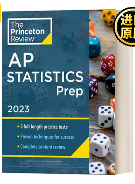 英文原版 Princeton Review AP Statistics Prep  2023 普林斯顿评论AP统计学 2023 英文版 The Princeton Review进口英语原版书籍
