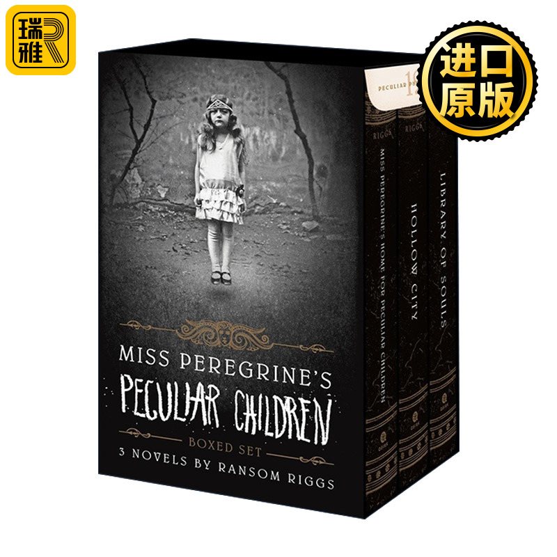 Miss Peregrine Boxed Set 怪屋女孩 佩小姐的奇幻城堡 3本精装收藏版套装 含12张精美相片 Ransom Riggs