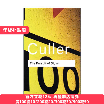 英文原版 The Pursuit of Signs 符号的追索 Routledge Classics系列 英文版 进口英语原版书籍
