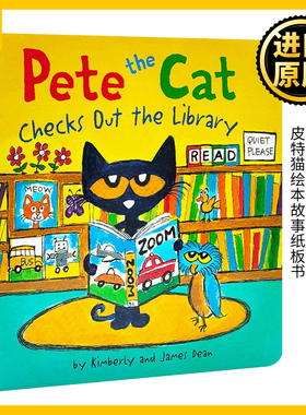 Pete the Cat Checks Out the Library儿童绘本