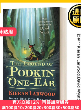 英文原版 The Legend of Podkin One-Ear 兔武士英雄传奇1 一只耳朵的传说 英文版 Kieran Larwood,David Wyatt 进口英语原版书籍