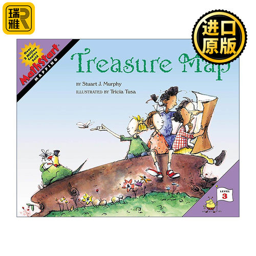 英文原版 Mathstart Level 3 Treasure Map 数学启蒙绘本3级 英文版 进口英语原版书籍