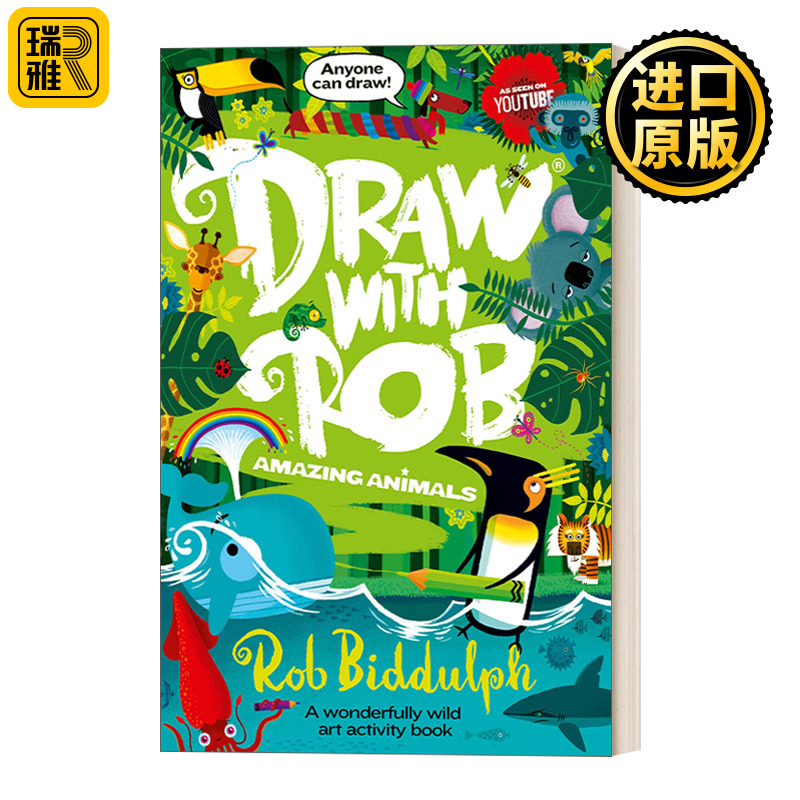 Draw With Rob: Amazing Animals 和罗伯比达尔夫一起学画动物