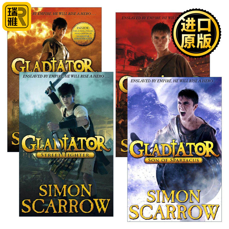 英文原版 Gladiator 角斗士1-4册 西蒙·斯卡罗 畅销青少年古罗马战斗小说 英文版 进口英语原版书籍