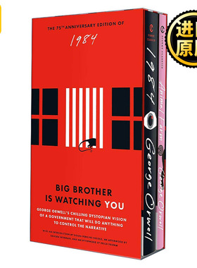 英文原版 George Orwell 2-Book Boxed Set 1984 and Animal Farm 乔治·奥威尔两册经典盒装套装 75周年 英文版进口英语原版书籍