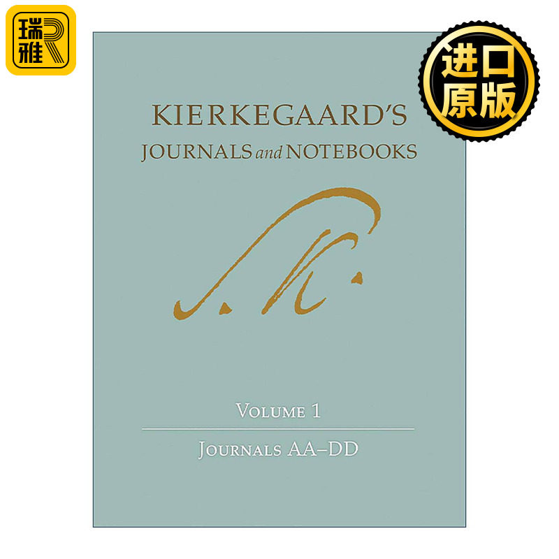 英文原版 Kierkegaard's Journals and Notebooks Volume 1 索伦·克尔凯郭尔的日记与笔记 卷一 哲学 精装 进口英语原版书籍