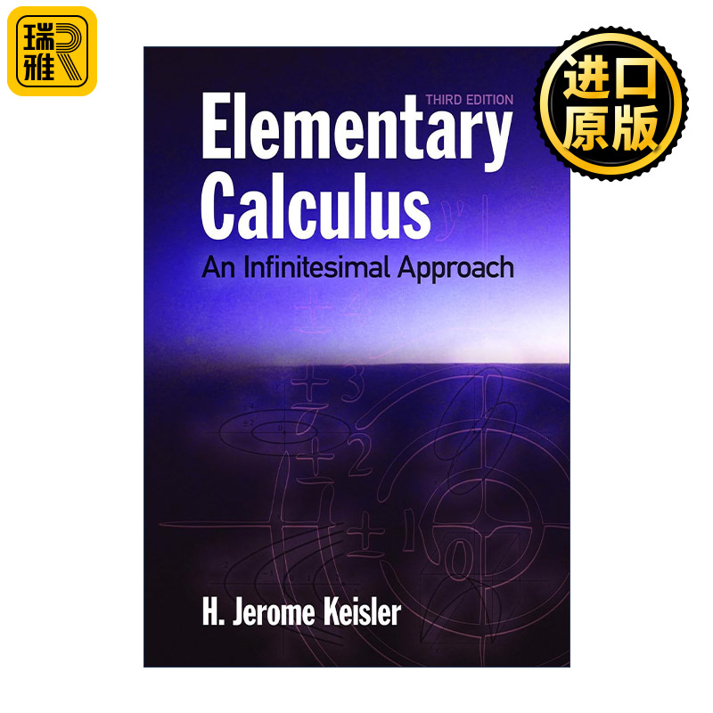 英文原版 Elementary Calculus: An Infinitesimal Approach初等微积分无穷小数学 H. Jerome Keisler英文版进口英语原版书籍