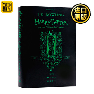 斯莱特林学院精装 全正版 Harry 英语原著小说全套书籍神奇动物 Potter Philosopher 哈利波特与魔法石1 第一部 Stone 英文原版