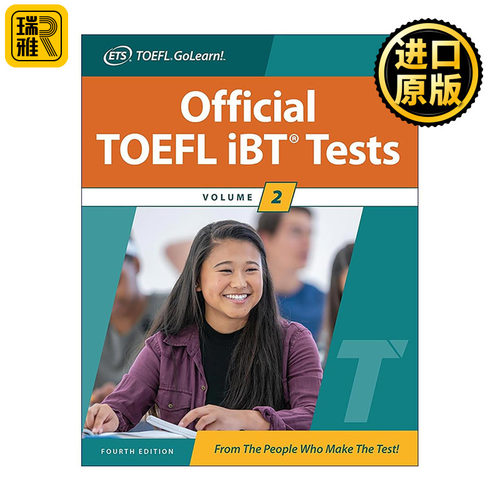 英文原版 Official TOEFL iBT Tests Volume 2 新托福考试测试卷2 第4版 英文版 进口英语原版书籍