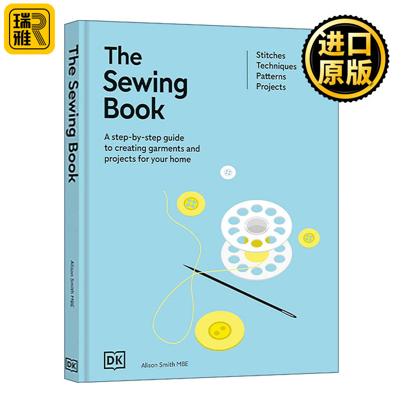 英文原版 The Sewing Book DK缝纫技法大百科 服装设计制作参考指南全彩插图精装 英文版 进口英语原版书籍