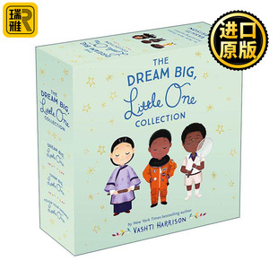 英文原版 书籍 凯迪克金奖插画师Vashti One Big Harrison进口英语原版 小家伙 Dream 大梦想3册盒装 纸板书 Collection The Little
