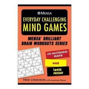 英文原版 Mensa Everyday Challenging Mind Games 门萨 日常挑战智力游戏 100个天才数学题和逻辑谜题 英文版 进口英语原版书籍