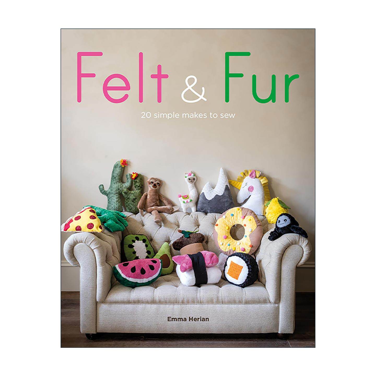 英文原版 Felt & Fur 毛毡与毛绒 20款简易缝纫手作 萌趣家居小物 英文版 进口英语原版书籍