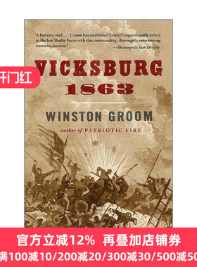 英文原版 Vicksburg 1863 维克斯堡 美国历史 阿甘正传作者Winston Groom 英文版 进口英语原版书籍