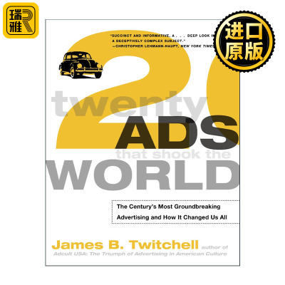 Twenty Ads That Shook the World 震惊世界的20个广告 平面设计 艺术 James B. Twitchell