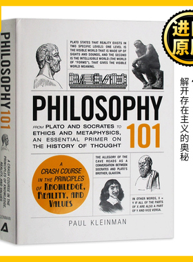 101系列 哲学 英文原版 Philosophy 101 英文版原版书籍 精装进口英语书 Paul Kleinman