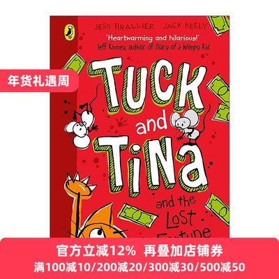 英文原版 Tuck and Tina and the Lost Fortune 猫和老鼠寻找古老宝藏 儿童插画故事书 英文版 进口英语原版书籍