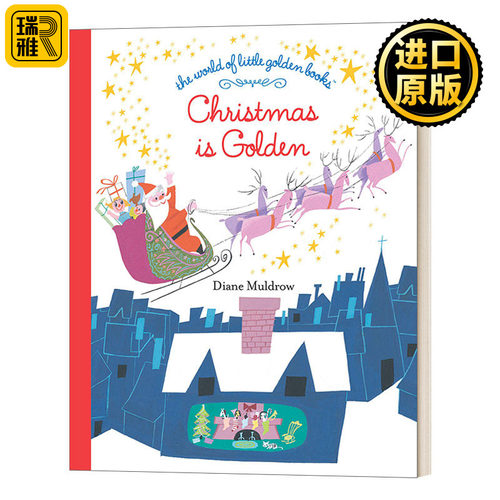 Christmas Is Golden (The World of Little Golden Books) 圣诞节是金色的 兰登书屋精装小金书