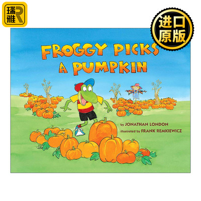 英文原版 Froggy Picks a Pumpkin 青蛙小吉摘了一个南瓜 儿童精装绘本 英文版 进口英语原版书籍