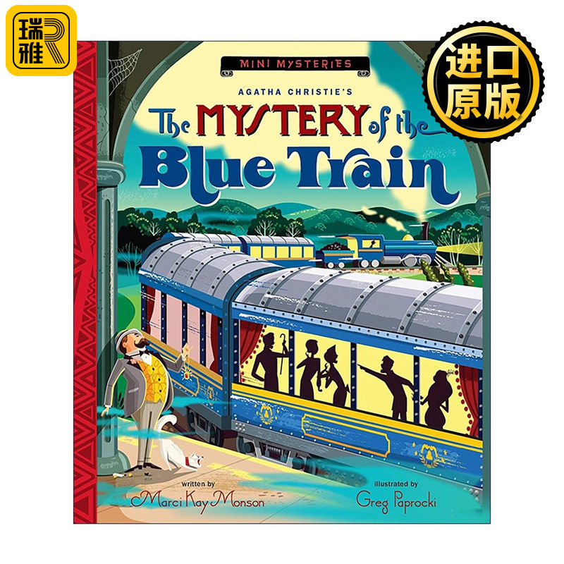 英文原版 Mystery Of The Blue Train 蓝色列车之谜 阿加莎·克里斯蒂侦探绘本 精装 迷你谜案系列 英文版 进口英语原版书籍