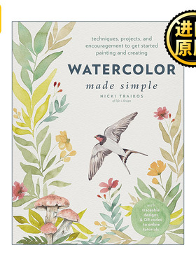英文原版 Watercolor Made Simpl 轻松学水彩 绘画教程指南 英文版 进口英语原版书籍
