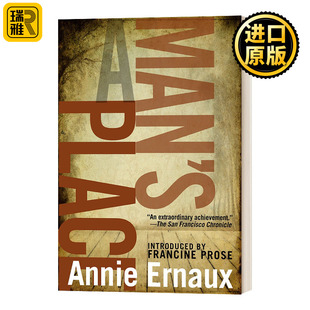 2022年诺贝尔文学奖得主Annie 英文原版 传记 Ernaux安妮埃尔诺 位置 一个男人 Place Man