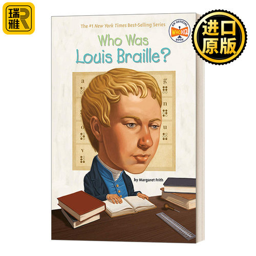 路易斯布莱叶是谁 英文原版 Who Was Louis Braille Who Was Is名人传记 进口英语书籍WhoWas/WhatWas/WhereIs/whois/WhatIs系列