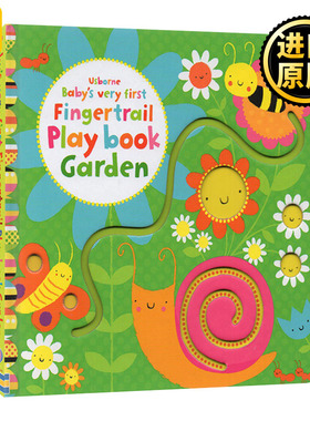 Baby's very first Fingertrail Playbook Garden 启蒙花园书 英文原版儿童绘本