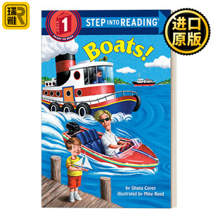 Reading Boats 英文版 英文原版 into 船 Step
